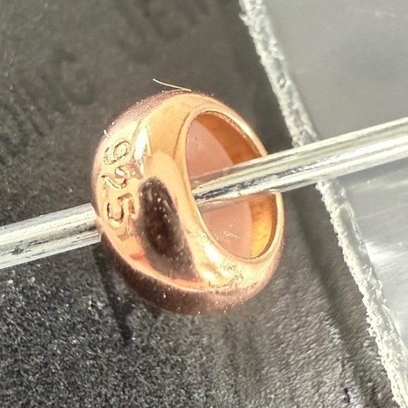 Stainless Steel Spacer Charms Crystal Beads Rose Gold - Picture 5 of 16